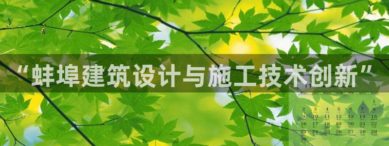 先锋娱乐：“蚌埠建筑设计与施工技术创新”