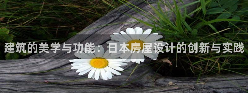 先锋娱乐汇：建筑的美学与功能：日本房屋设计的创新与实践