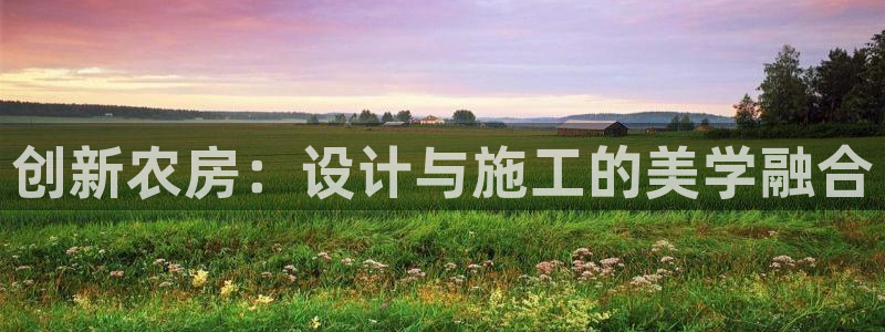 先锋娱乐平台：创新农房：设计与施工的美学融合