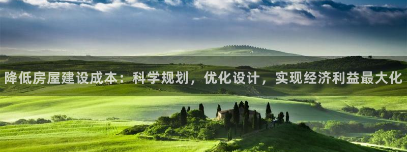 先锋娱乐在线：降低房屋建设成本：科学规划，优化设计，实现经济利益最大化